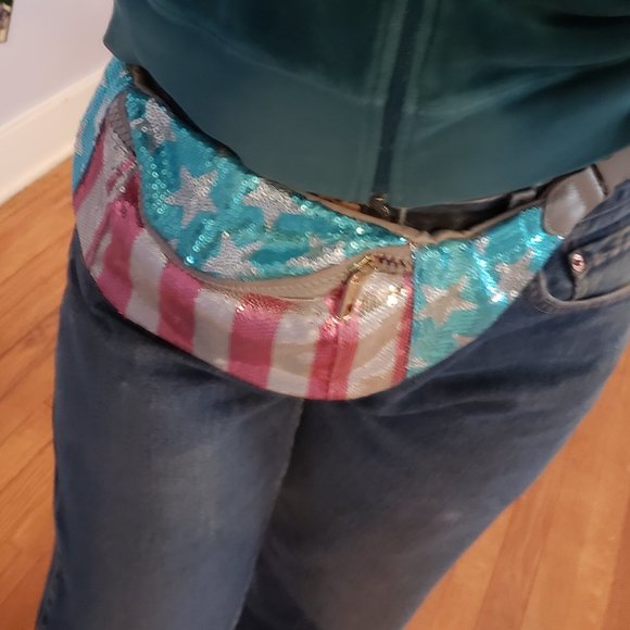 Juicy Couture Handbags - NWOT Juicy Couture Sequined Belt Bag